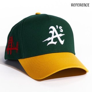 【送料無料】REFERENCE OAK SNAPBACK CAP【GREEN×YELLOW】