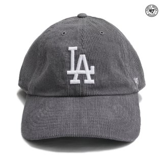̵'47 CORDUROY CLEAN UP CAP LOS ANGELES DODGERSCHARCOAL