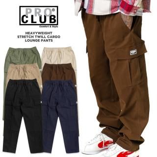 ̵PRO CLUB STRETCH TWILL CARGO LOUNGE PANTSBLACK/KHAKI/OLIVE/NAVY/BROWN/SAND