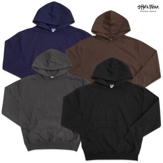 ̵SHAKA WEAR 13.5 OZ LOS ANGELES HEAVYWEIGHT GARMENT DYE HOODIEBLACK/SHADOW/BROWN/NAVY