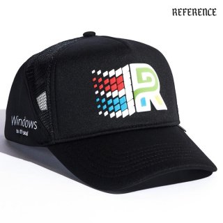 【送料無料】REFERENCE WINFERENCE TRUCKER CAP【BLACK】