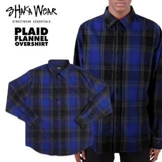 ̵SHAKA WEAR PLAID FLANNEL SHIRTSBLUE