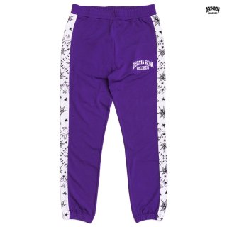 ̵DEATH ROW RECORDS  SNOOP DOGG KUSHDANA PAISLEY JOGGER PANTSPURPLE