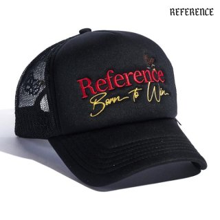 【送料無料】REFERENCE BTW TRUCKER CAP【BLACK】