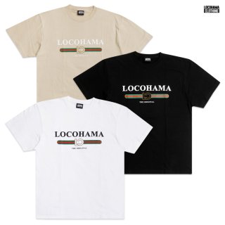【送料無料】LOCOHAMA CLOTHING LC LOGO Tシャツ【WHITE/BLACK/SAND】