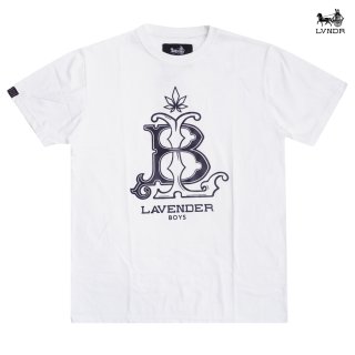【送料無料】LAVENDER BOYS LVB Tシャツ【WHITE】