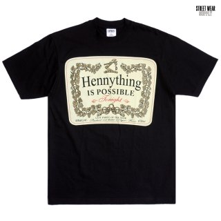 【送料無料】STREETWEAR SUPPLY HENNYTHING Tシャツ【BLACK】
