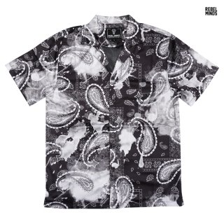 <img class='new_mark_img1' src='https://img.shop-pro.jp/img/new/icons24.gif' style='border:none;display:inline;margin:0px;padding:0px;width:auto;' />軻̵REBEL MINDS PAISLEY OPEN SHIRTSBLACK