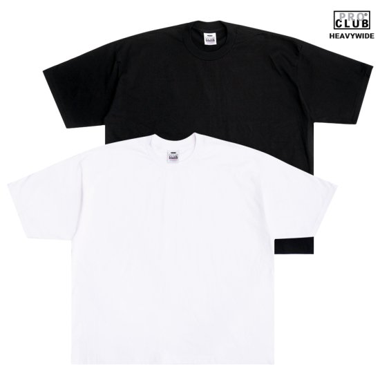 【メール便対応】PRO CLUB HEAVYWIDE Tシャツ【WHITE/BLACK】 - INDOOR CLASS OFFICIAL ONLINE  STORE