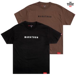 【送料無料】THE MARATHON CLOTHING MARATHON IMPRESSION Tシャツ【BLACK/BROWN】