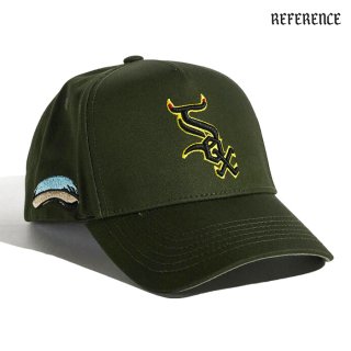 【送料無料】REFERENCE BULLSOX SNAPBACK CAP【OLIVE】