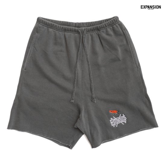 【送料無料】EXPANSION ACID WASH SWEAT SHORTS【GRAY】 - INDOOR CLASS OFFICIAL ONLINE  STORE