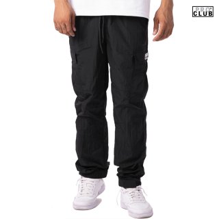 ̵PRO CLUB METALLIC NYLON CARGO PANTSBLACK