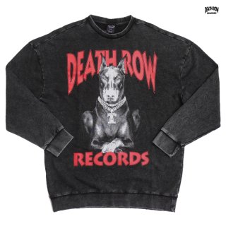 【送料無料】DEATH ROW RECORDS × SNOOP DOGG CHAIN DOG CREWNECK SWEAT【VINTAGE BLACK】