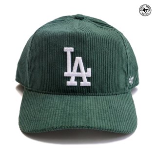 ̵'47 HITCH LOS ANGELES DODGERS CORDUROY SNAPBACK CAPDARK GREEN