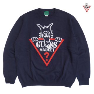 <img class='new_mark_img1' src='https://img.shop-pro.jp/img/new/icons20.gif' style='border:none;display:inline;margin:0px;padding:0px;width:auto;' />軻̵GUESS ORIGINALS  MARKET SWEATERNAVY