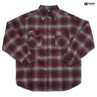 ̵YAGO FLANNEL QUILTING JACKETGRAYRED