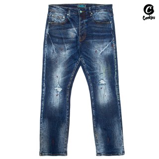 ̵COOKIES CORE MODERN RELAXED DENIM PANTSMEDIUM BLUE