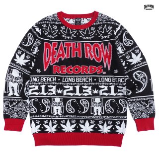 ̵DEATH ROW RECORDS KNIT SWEATERBLACK