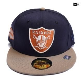 ̵NEW ERA 59FIFTY CAP NFL LAS VEGAS RAIDERS SIDE PATCHNAVYBEIGE