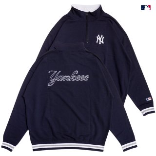 <img class='new_mark_img1' src='https://img.shop-pro.jp/img/new/icons20.gif' style='border:none;display:inline;margin:0px;padding:0px;width:auto;' />SALE20%OFF̵MLB NEW YORK YANKEES HALF ZIP SWEATNAVY