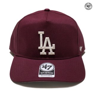 【送料無料】'47 HITCH LOS ANGELES DODGERS SNAPBACK CAP【MAROON】