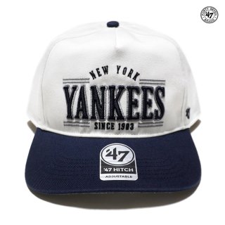 【送料無料】'47 HITCH NEW YORK YANKEES STREAM LINE SNAPBACK CAP【WHITE×NAVY】
