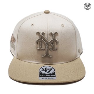 【送料無料】'47 CAPTAIN NEW YORK METS SNAPBACK CAP【NATURAL】