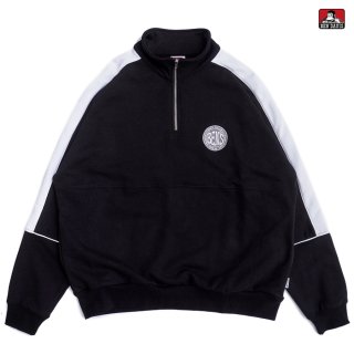 ̵BEN DAVIS BD TRAINERS HALF ZIP SWEATBLACK