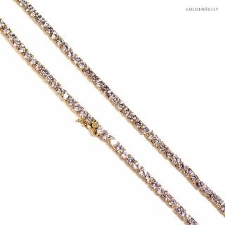 ̵GOLDEN GILT TENNIS NECKLESS - 20inch22inch -GOLD