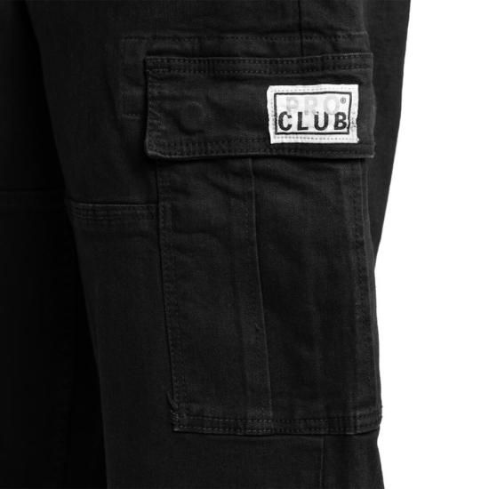 送料無料】PRO CLUB HEAVYWEIGHT BAGGY FIT DENIM CARGO PANTS