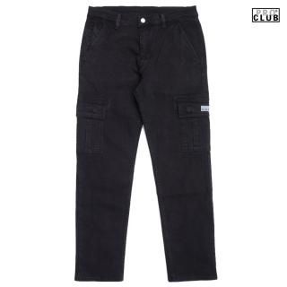 ̵PRO CLUB HEAVYWEIGHT RELAXED FIT DENIM CARGO PANTSBLACK