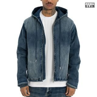 ̵PRO CLUB HEAVYWEIGHT DENIM ZIPUP JACKETDARK BLUE