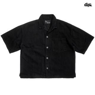<img class='new_mark_img1' src='https://img.shop-pro.jp/img/new/icons20.gif' style='border:none;display:inline;margin:0px;padding:0px;width:auto;' />50%OFF̵EPTM BOXY TWILL OPEN SHIRTSBLACK