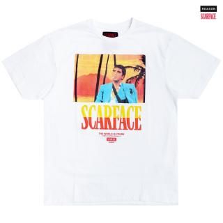<img class='new_mark_img1' src='https://img.shop-pro.jp/img/new/icons20.gif' style='border:none;display:inline;margin:0px;padding:0px;width:auto;' />50%OFFREASON CLOTHING  SCARFACE WORLD IS YOURS TġWHITE