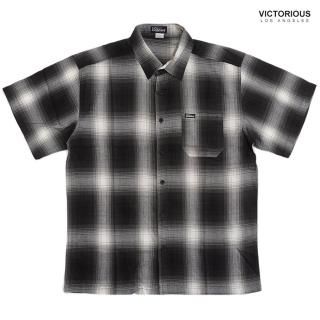 <img class='new_mark_img1' src='https://img.shop-pro.jp/img/new/icons20.gif' style='border:none;display:inline;margin:0px;padding:0px;width:auto;' />50%OFF̵VICTORIOUS LA PLAID SHIRTSBLACK