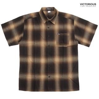 <img class='new_mark_img1' src='https://img.shop-pro.jp/img/new/icons20.gif' style='border:none;display:inline;margin:0px;padding:0px;width:auto;' />50%OFF̵VICTORIOUS LA PLAID SHIRTSBROWN