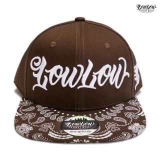 ̵LOWLOW STREETWEAR BANDANA SNAPBACK CAPBROWN