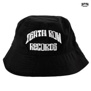 ̵DEATH ROW RECORDS LOGO BUCKET HATBLACKWHITE
