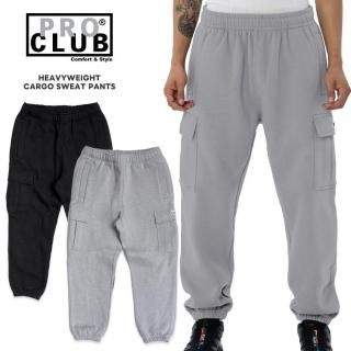 ̵PRO CLUB HEAVYWEIGHT CARGO SWEAT PANTSGRAY/BLACK
