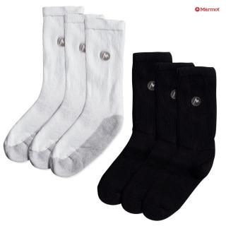 MARMOT MMW 3PACK SOCKS -CREW-WHITE/BLACK