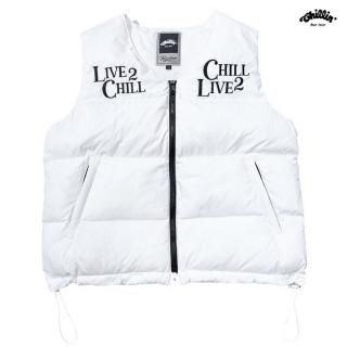 ̵CHILLIN L2C C2L PUFFER VESTWHITE