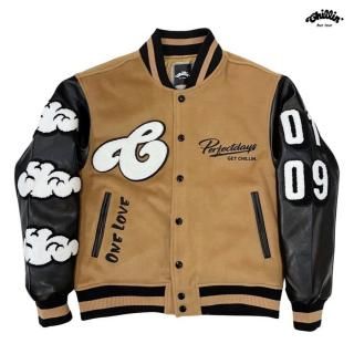̵CHILLIN CLOUDNINE STADIUM JACKETMOCHA