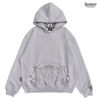 ̵LOWLOW STREETWEAR BANDANA HOODIEGRAY
