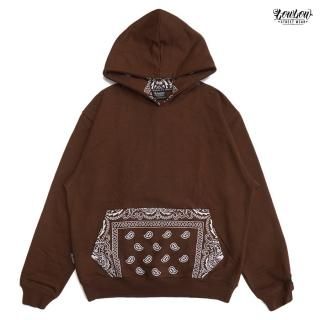 ̵LOWLOW STREETWEAR BANDANA HOODIEBROWN