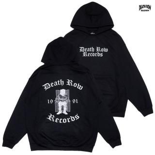̵DEATH ROW RECORDS GOTHIC CHAIR HOODIEBLACK