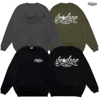 <img class='new_mark_img1' src='https://img.shop-pro.jp/img/new/icons20.gif' style='border:none;display:inline;margin:0px;padding:0px;width:auto;' />SALE20%OFF̵INDOOR ORIGINAL SCRIPT CREWNECK SWEATBLACK/DARK GRAY/OLIVE