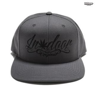 ̵INDOOR ORIGINAL SCRIPT SNAPBACK CAPDARK GRAY