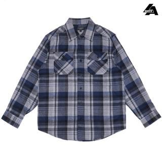 ̵LA GATE FLANNEL L/S SHIRTSNAVYGRAY