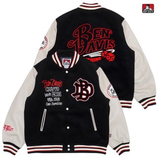 ̵BEN DAVIS BD STADIUM JACKETBLACK